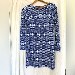 Ellie Kai Dress, Blue and White, EUC 6